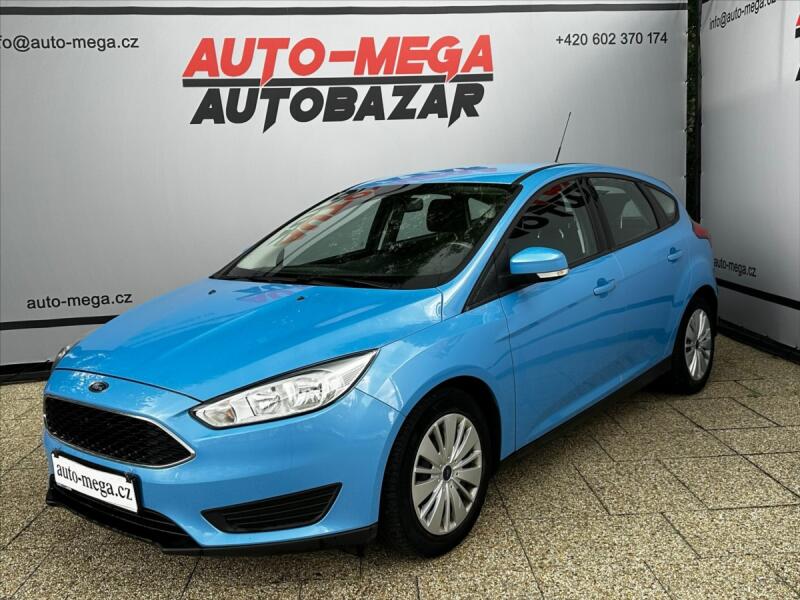 Ford Focus 1,6 i 16V 77kW-CZ-1 MAJITEL!!, hatchback, modrá, benzin, rv. 2016