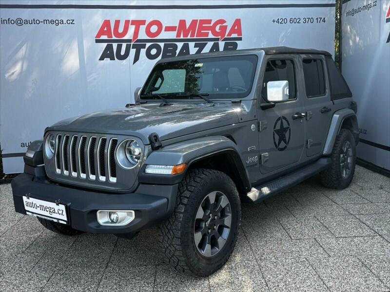 Jeep Wrangler 2,0 SAHARA-OVERLAND-CZ-HARDTOP, terénní, světle šedá, benzin, rv. 2019