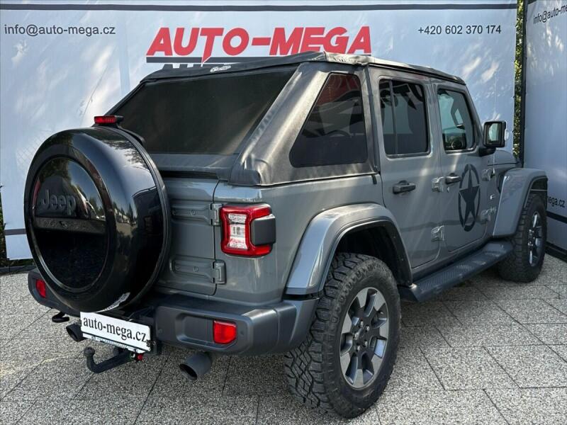Jeep Wrangler 2,0 SAHARA-OVERLAND-CZ-HARDTOP, terénní, světle šedá, benzin, rv. 2019