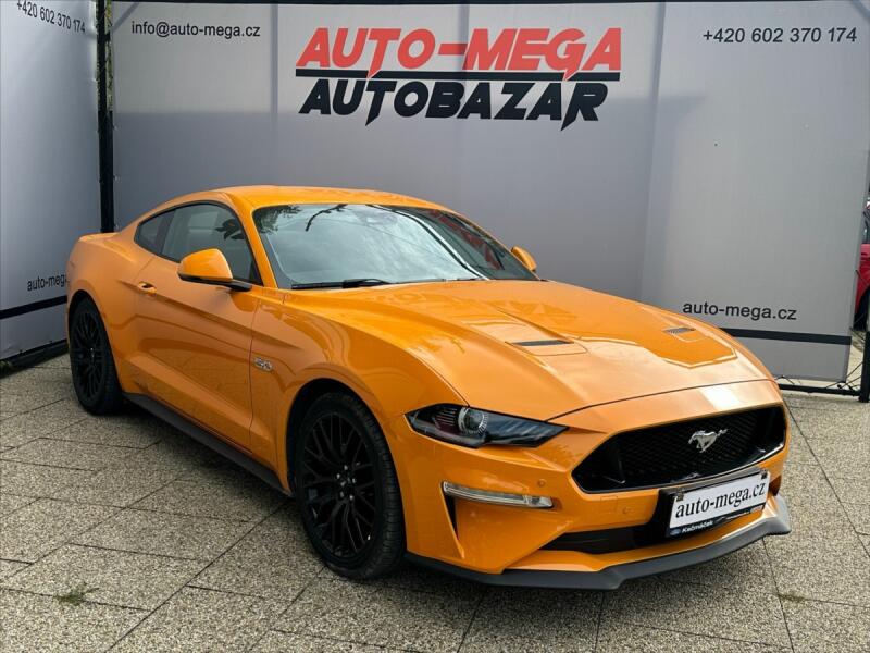 Ford Mustang 5,0 V8 331kW - CZ - AUTOMAT, kupé, oranžová, benzin, rv. 2019